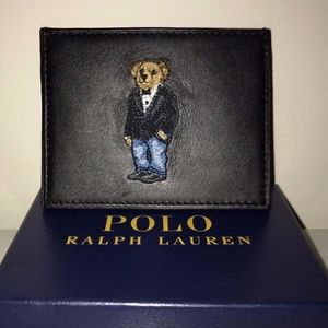Polo by Ralph Lauren Tuxedo Bear card wallet~NIB